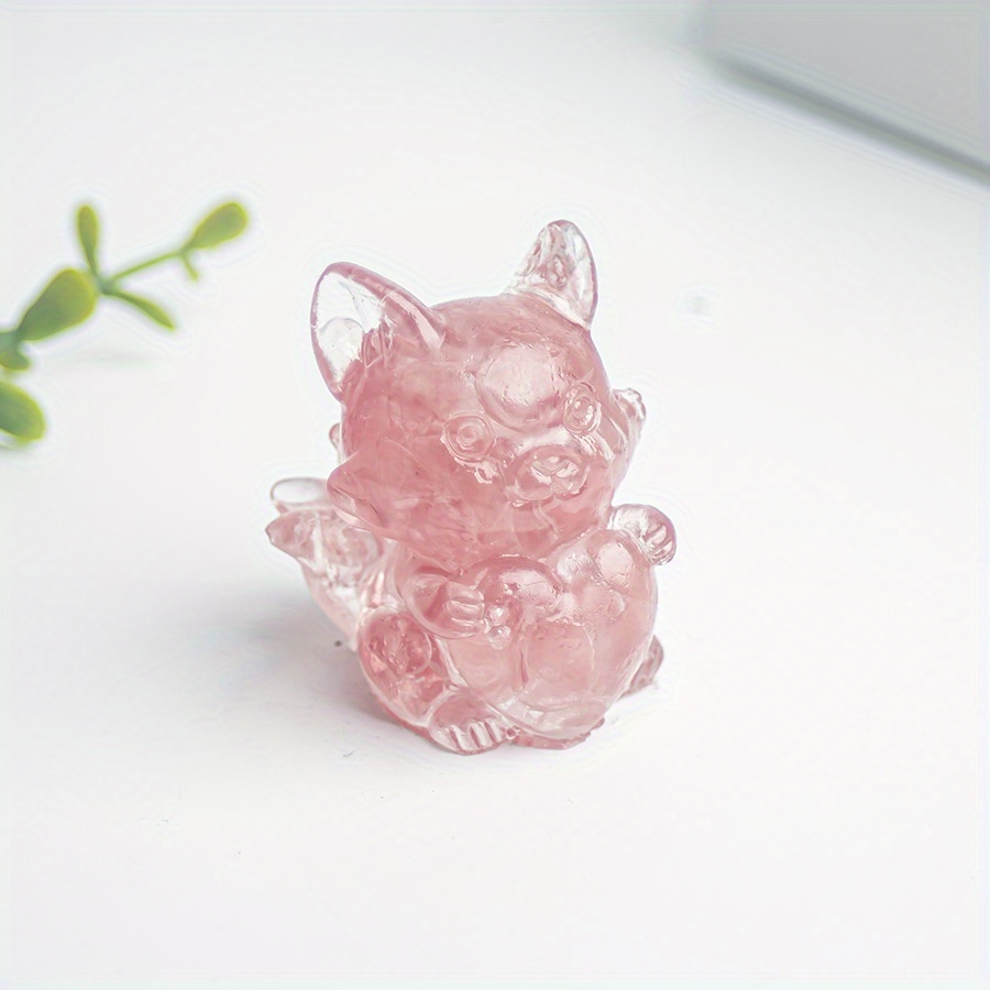 Crystal Resin Fox Decoration Home Decor Interior Accessories
